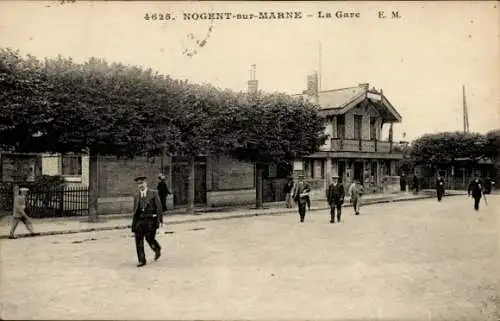 Ak Nogent-sur-Marne Val de Marne, Bahnhof