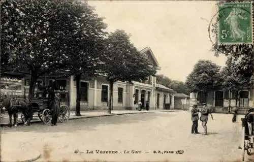 Ak La Varenne Val de Marne, Bahnhof