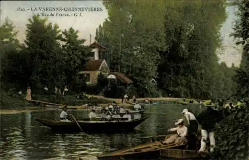 Ak La Varenne Chennevières Val de Marne, Écu de France