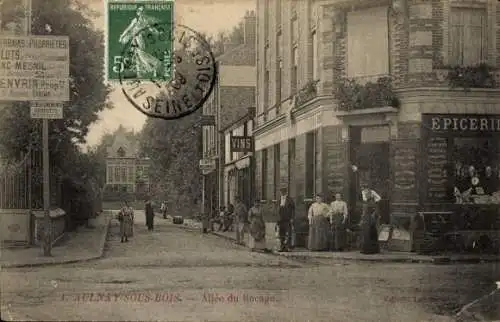 Ak Aulnay sous Bois Seine Saint Denis, Allée de Bocage