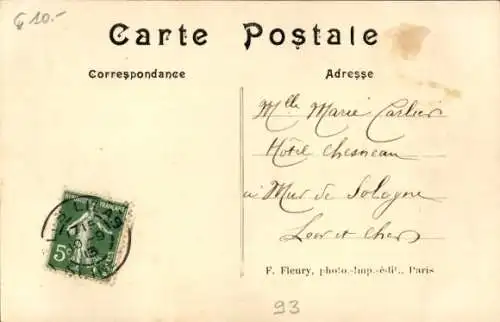 Ak Les Lilas Seine Saint Denis, Nouvelle Poste und Rue de Avenir