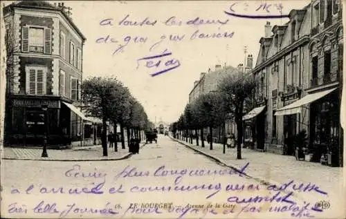 Ak Le Bourget Seine Saint Denis, Avenue de la Gare