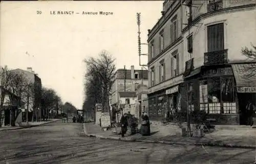 Ak Le Raincy Seine Saint Denis, Avenue Magne