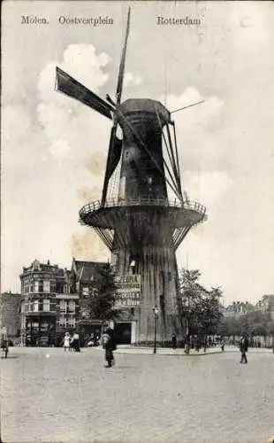 Ak Rotterdam Südholland Niederlande, Mühle, Oostvestplein