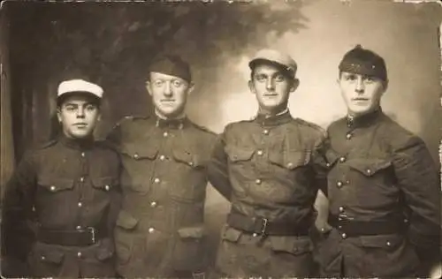 Foto Ak Soldaten der Fremdenlegion in Uniform, René, Saida Algerien 1927