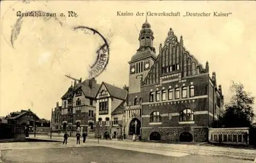 Ak Bruckhausen a. Rh. Duisburg, Kasino der Gewerkschaft Deutscher Kaiser