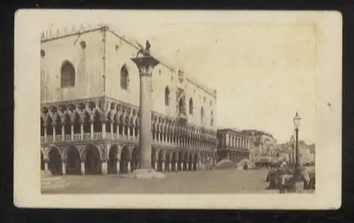 CdV Venedig Markusplatz mit Dogenpalast