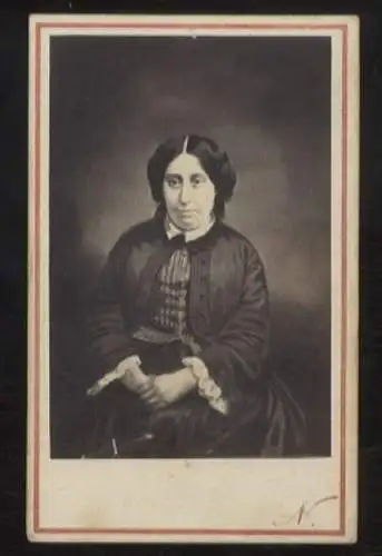 CdV Portrait Schriftstellerin George Sand, geb. Amantine Aurore Lucile Dupin de Francueil