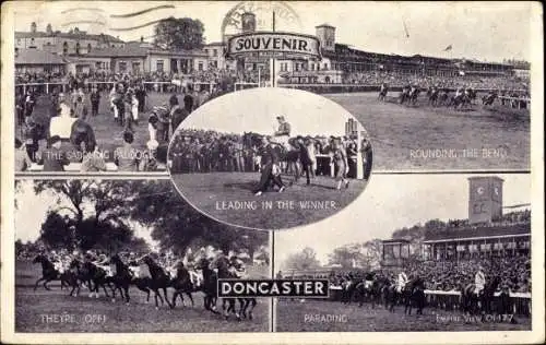 Ak Doncaster Yorkshire England, Hippodrome, Pferderennsport