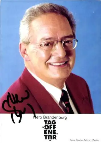 Ak Schauspieler Nero Brandenburg, Portrait, Autogramm