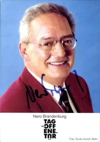Ak Schauspieler Nero Brandenburg, Portrait, Autogramm