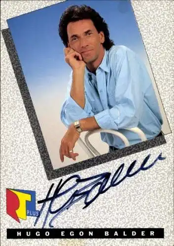 Ak Schauspieler Hugo Egon Balder, Portrait, Autogramm, RTL, Moderator