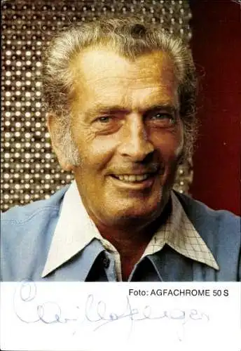 Ak Schauspieler Camillo Felgen, Portrait, Autogramm, RTL Radio Luxemburg