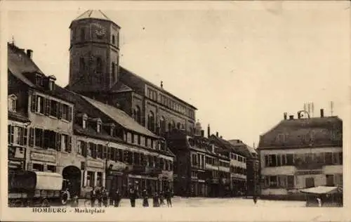 Ak Homburg in der Pfalz Saarland, Marktplatz