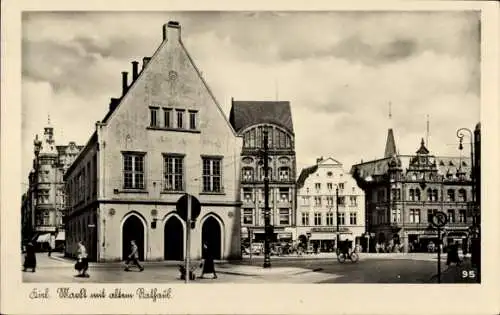 Ak Kiel, Markt, altes Rathaus