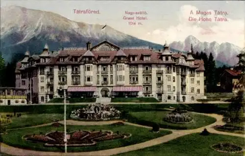 Ak Starý Smokovec Ótátrafüred Altschmecks Vysoké Tatry Hohe Tatra Slowakei, Grand Hotel