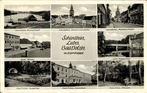 Ak Polczyn Zdrój Bad Polzin Pommern, Kaiserbad, Schivelbein, Markt, Labes, Regapartie