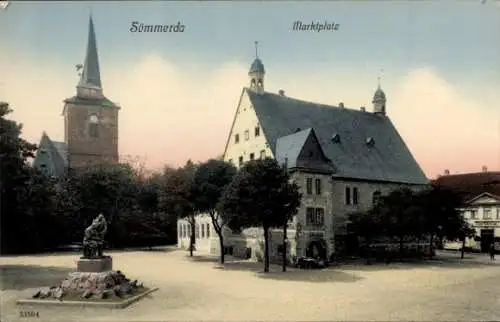 Ak Sömmerda in Thüringen, Marktplatz