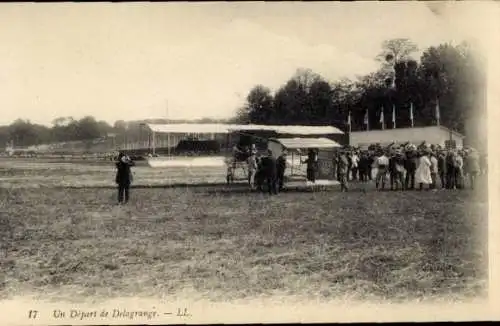 Ak Aviation, Ein Abflug von Delagrange, Doppeldecker