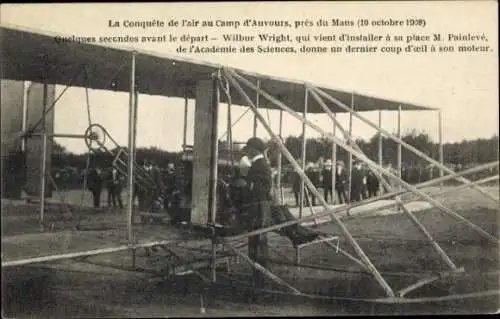 Ak Aviation, Conquest of the Air in Camp d'Auvours, Wilbur Wright, Doppeldecker