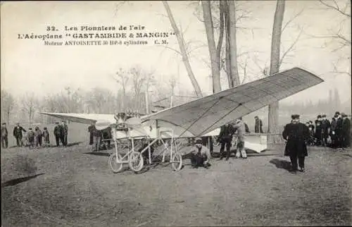 Ak Les Pionniers de l’Air, Airplane Gastambide & Mangin