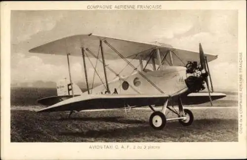 Ak Co. Französische Fluggesellschaft, Lufttaxi CAF 2 von 3 Sitzplätzen