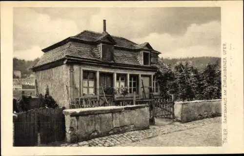 Ak Trier an der Mosel, Gartenhaus, Zarlaubener Ufer