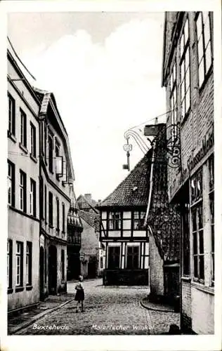 Ak Buxtehude in Niedersachsen, Blick in den Malerischen Winkel