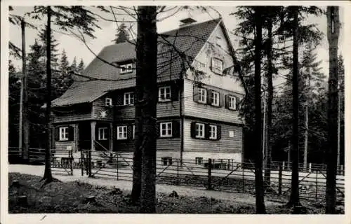 Ak Bad Harzburg am Harz, Alpenvereinshütte am Torfhaus