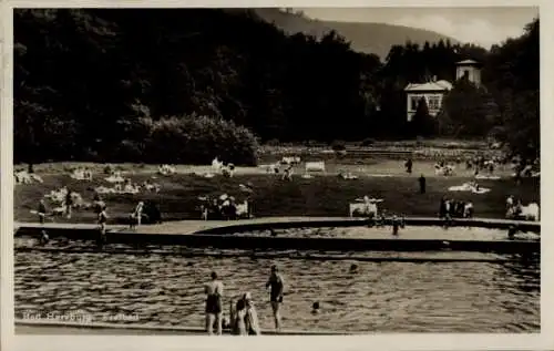 Ak Bad Harzburg am Harz, Freibad