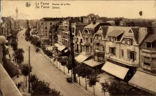 Ak La Panne De Panne Westflandern, Avenue de la Mer