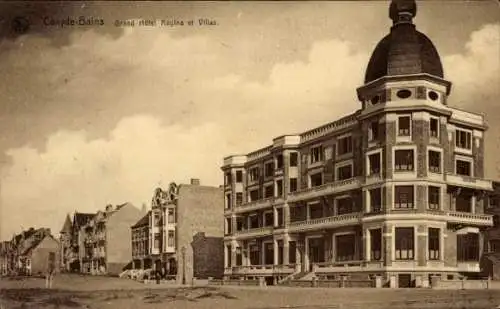 Ak Koksijde Coxyde Bains Westflandern, Grand Hotel Regina, Villen