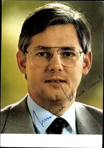 Ak Politiker Reinhard von Schorlemer, CDU, Portrait, Autogramm