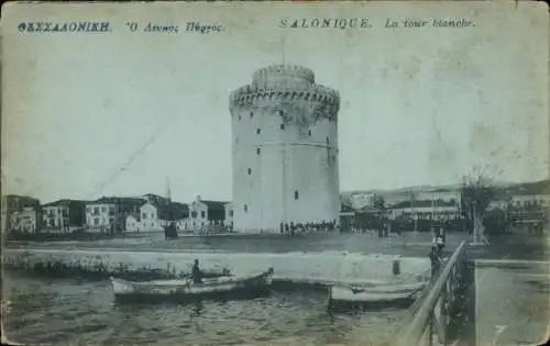 Ak Saloniki Thessaloniki Griechenland, Der Weiße Turm