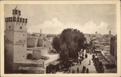 Ak Kairouan Tunesien, Teilansicht, Moschee