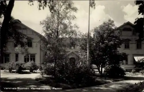 Ak Paimio Finnland, höhere Volksschule