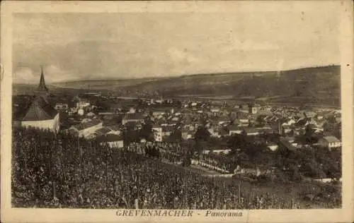 Ak Grevenmacher Luxemburg, Gesamtansicht