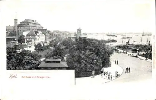 Ak Kiel, Schloss mit Seegarten