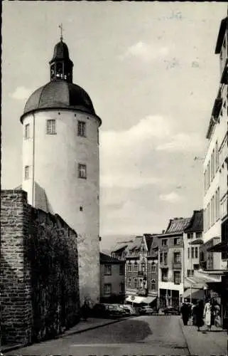 Ak Siegen in Westfalen, Schlossturm mit Kölner Straße