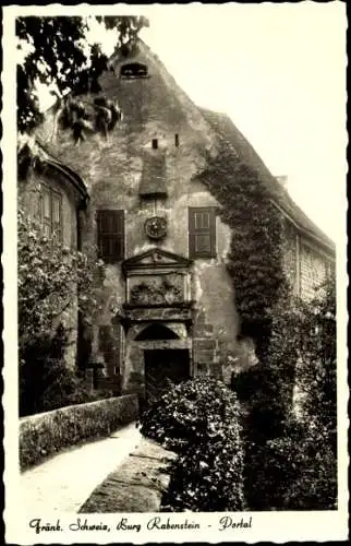 Ak Ahorntal in der Fränkischen Schweiz, Burg Rabenstein, Portal