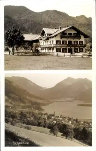 Ak Schliersee in Oberbayern, Panorama, Haus