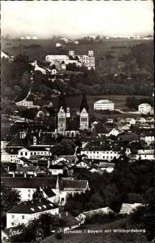 Ak Eichstätt in Oberbayern, Panorama, Willibaldsburg