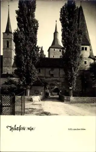 Ak Iphofen Unterfranken, Rodelseer Tor