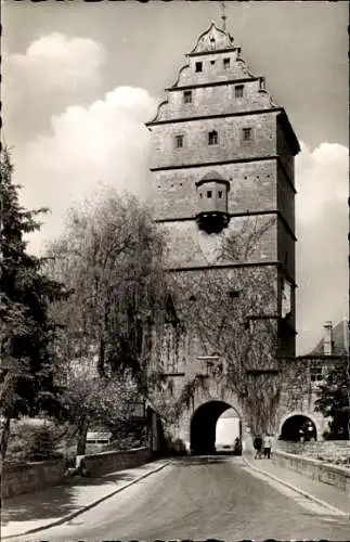 Ak Bad Neustadt an der Saale Unterfranken, Hohntor an der Stadtmauer