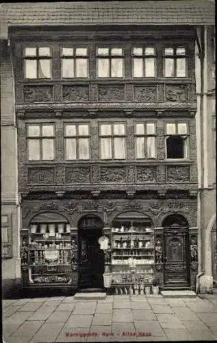 Ak Wernigerode Harz, Altes Haus, Schaufenster