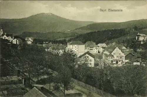 Ak Bayerisch Eisenstein im Bayrischen Wald Niederbayern, Teilansicht