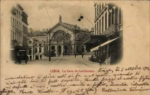 Ak Lüttich Lüttich Wallonien, Bahnhof Guillemins