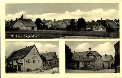 Ak Siegendorf Oberschwarzach in Unterfranken, Ortsansichten