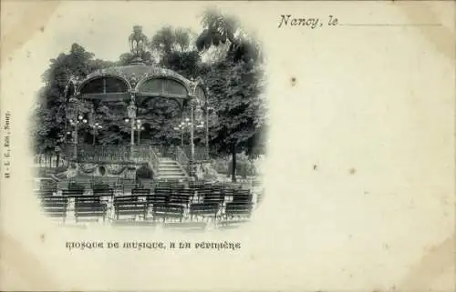 Ak Nancy Meurthe et Moselle, Kiosque de Musique a la Pepiniere