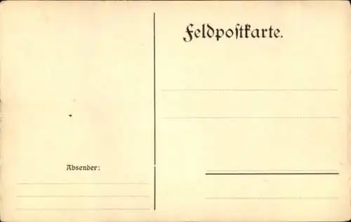 Künstler Ak Hering, H., Houry, Feldskizze